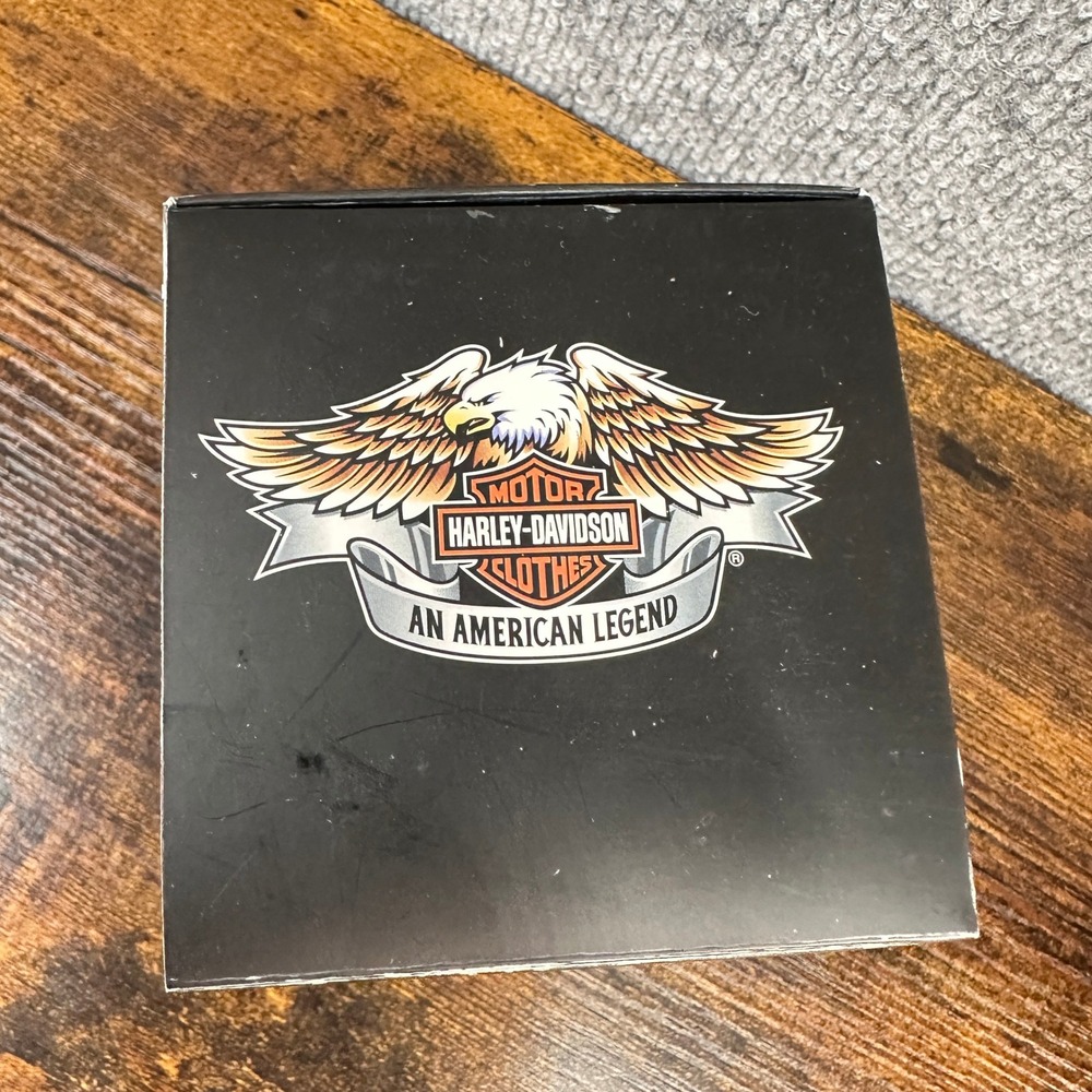Christmas Ornament Harley-Davidson 2007 Blue Santa Motorcycle Sidecar Boxed